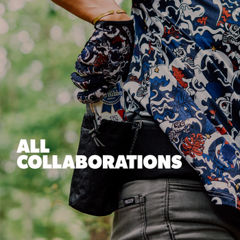 close up of someone wearing a patterned glove and shirt pulling a can out of a pocket, with text overlaid.