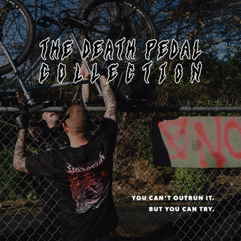 Text 'DEATH PEDAL' with a dark background and a person partially visible.