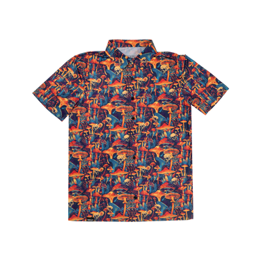 Colorful patterned shirt on a white background