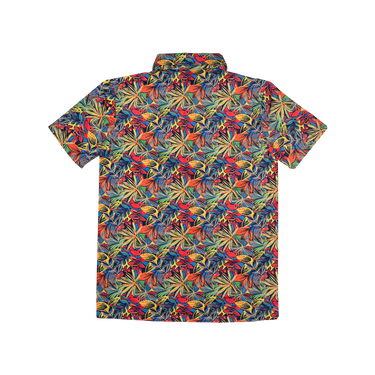 Colorful patterned shirt on a white background