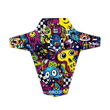 Colorful cartoon-style design on mudguard