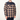 Plaid shirt with a geometric pattern on a white background