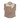 Plaid shirt with beige collar and brown plaid body on a white background