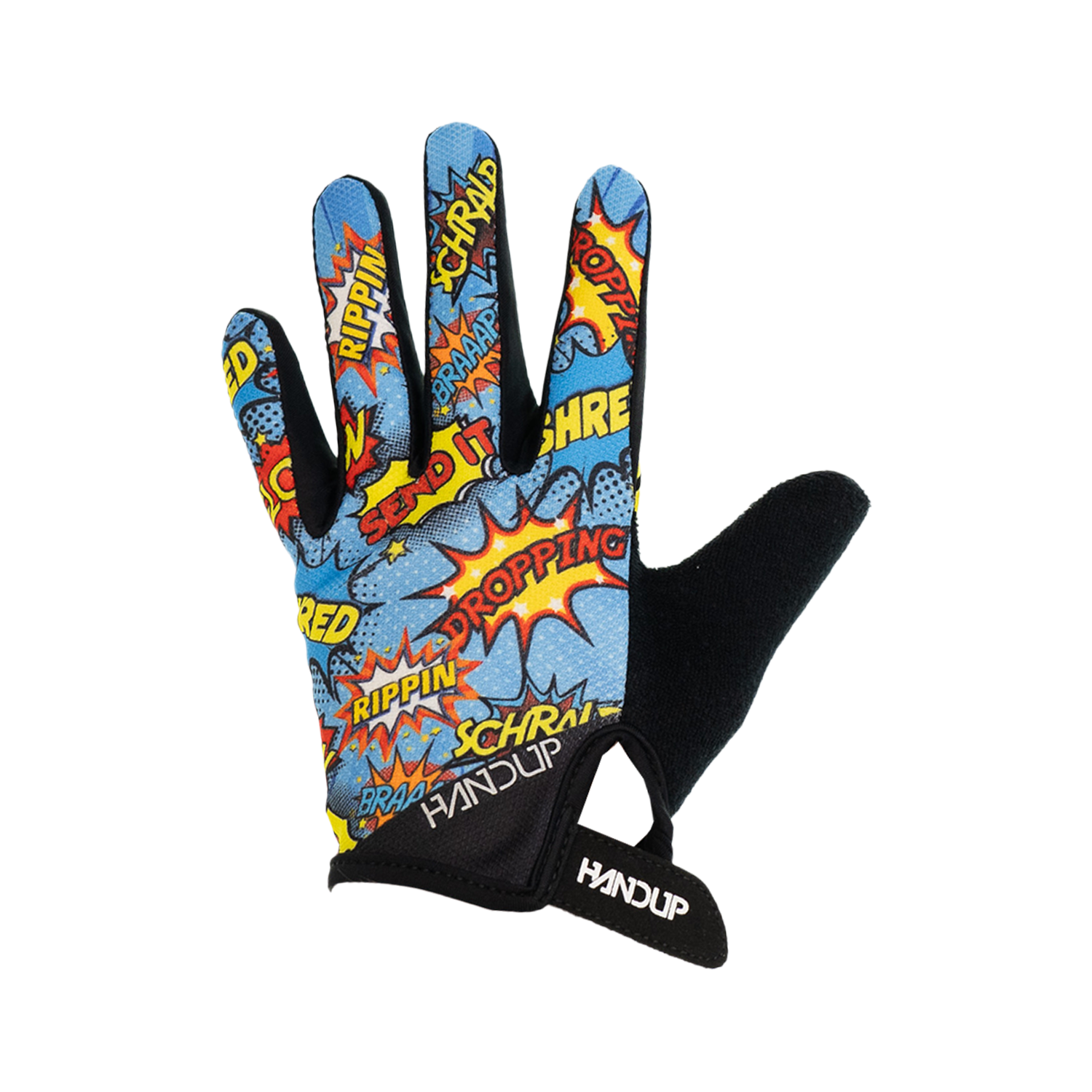youth bicycle gloves glove has been specifically tailored for young riders hands and features optimized padding to reduce impact for better rides with mom and dad Youth Gloves - Comic Bubbles
