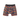 Colorful mushroom-patterned shorts on a white background