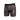 Black mesh athletic shorts with a brand logo on a white background