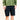 A man wearing a green long sleeve jersey and black mountain bike shorts