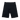 the back of a pair of black mountain bike shorts with a stretch waistband and multiple zip-pockets.