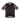 Black cycling jersey with colorful sleeves and 'Handup' branding on a white background