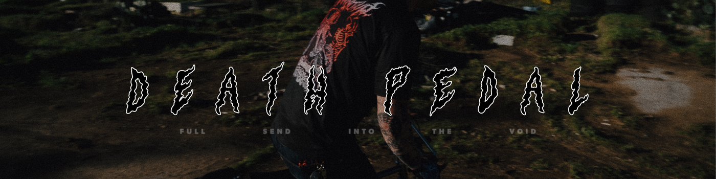 Text 'DEATH PEDAL' with a dark background and a person partially visible.