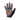 A multicolored tie-dye pattern on a pair of gloves with the brand name 'HANLUP' visible.