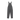 Dark gray canvas bib overalls with adjustable shoulder straps, a chest pocket, and side cargo pockets, shown flat against a white background.