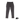 A pair of dark gray slim-fit cargo pants shown flat against a white background, featuring zippered side pockets and a button fly. An 'AT+' brand logo is visible in the bottom right corner.