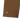 Close-up of a brown fabric product corner with white stitching and a small white stylized logo near the lower left edge, shown on a white background.