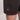 Black shorts with a logo on a light gray background