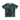 Green and black tie-dye t-shirt with a brand logo on a white background