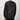 A man wearing a black long-sleeve shirt with a copper-brown mineral or tie-dye wash, shown from the back against a light gray studio background.
