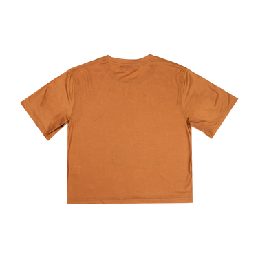 Orange t-shirt on a white background