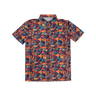Colorful patterned shirt on a white background