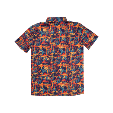 Colorful patterned shirt on a white background