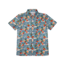 Floral patterned shirt on a white background