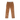 A pair of brown corduroy pants laid flat against a solid white background.