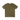 An olive green short-sleeve t-shirt shown from the back, laid flat against a solid white background.