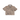 Beige short-sleeve shirt with black pattern on a white background