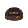 Black and orange cap with 'Handup' branding on a white background