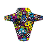 Colorful cartoon-style design on mudguard 