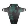A black and teal tie-dye motorcycle mudguard plate with mounting holes, featuring the HANDUP brand logo at the bottom.