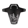 Black fender with skeleton design and 'HANDUP' branding on a white background