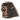 Flannel shirt with quilted black lining on a white background
