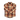 A long-sleeve button-up flannel shirt featuring a classic plaid pattern in brown, orange, and beige, laid flat against a solid white background.