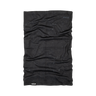 A black textured neck gaiter or balaclava with a subtle distressed pattern, featuring the brand name 'HANDUP' printed in gray near the top right and white near the bottom left, shown flat against a solid white background.