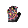 Gloves with colorful abstract pattern on a white background