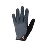 Gray glove with black palm on a white background
