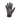 A single dark gray and black camouflage winter glove shown flat against a solid white background, featuring a black wrist strap with a debossed brand logo.
