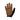 Brown patterned glove with black palm on a white background
