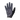 Black and gray glove with a star logo on a white background