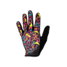 Colorful patterned glove on a white background