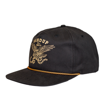 Pinch Front Rope Hat -  Gold Eagle