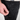 Close-up of a person's hand pulling a zippered pocket on black denim jeans. A white waistband label with the brand name 'HANDUP' is visible at the top.
