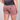 Rear view of a person wearing dusty rose denim shorts with a frayed hem and a black graphic t-shirt, showing the back pocket details and a brand patch.