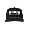 Black cap with IMBA logo on a white background