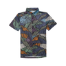 Colorful patterned shirt on a white background