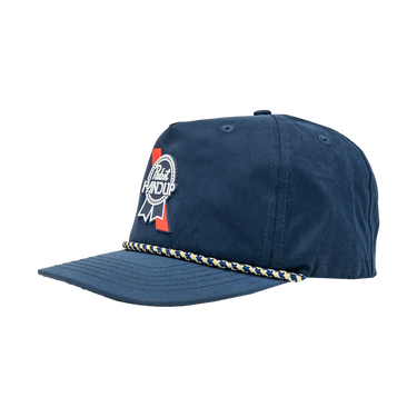 Pinch Front Rope Hat -  Pabst Blue Ribbon x Handup