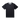 Black t-shirt on a white background