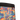 Colorful mushroom pattern on a black background