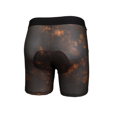 Black mesh underwear with floral pattern on a white background